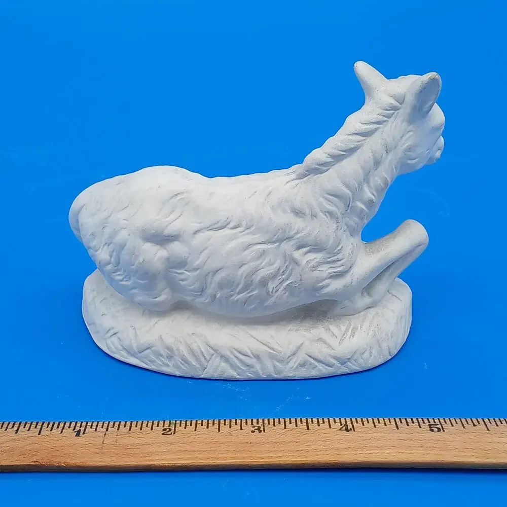 Vintage Atlantic & Euro-o-Con Mold Nativity Donkey Sheep - Unpainted & Unfired